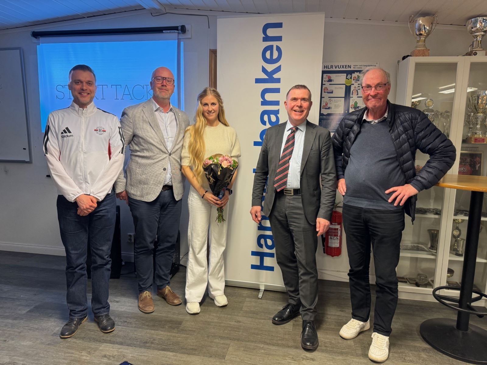 Från vänster på bilden, Niklas Andersson, Eric Nolerstedt, Caroline Högardh, Stefan Sjöstedt, Gunnar Würtz (vars son tävlat för klubben)