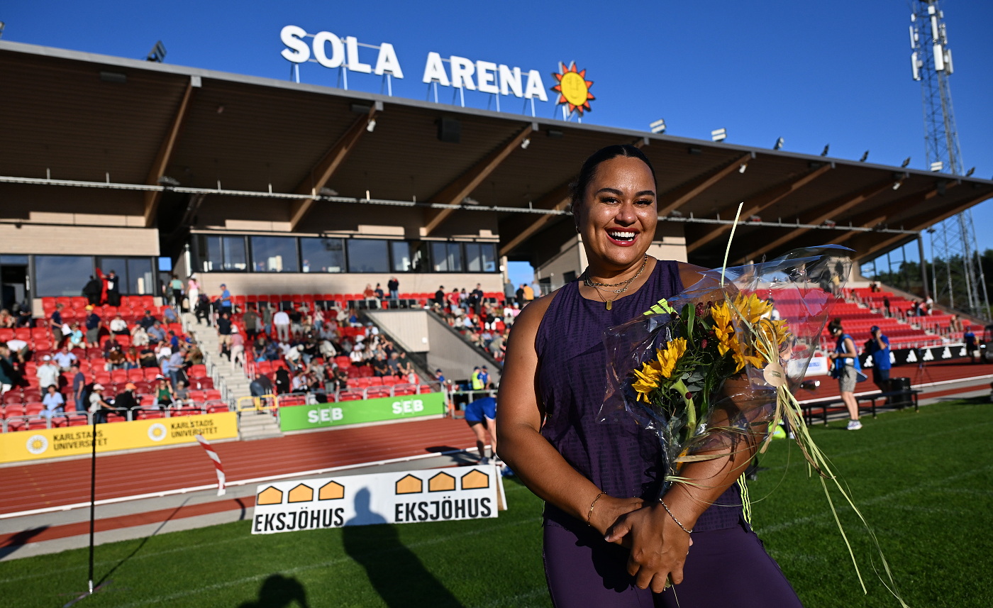 Vanessa Kamga efter prisutdelningen