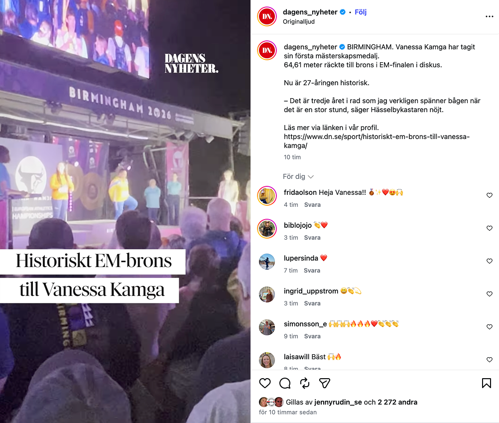 Bild från DNs insta