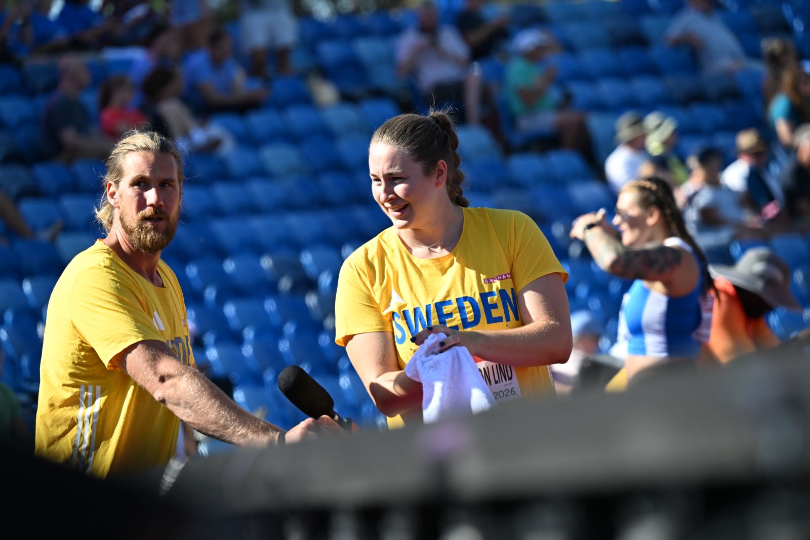 Ebba och Mats Olsson p� Friidrotts-EM